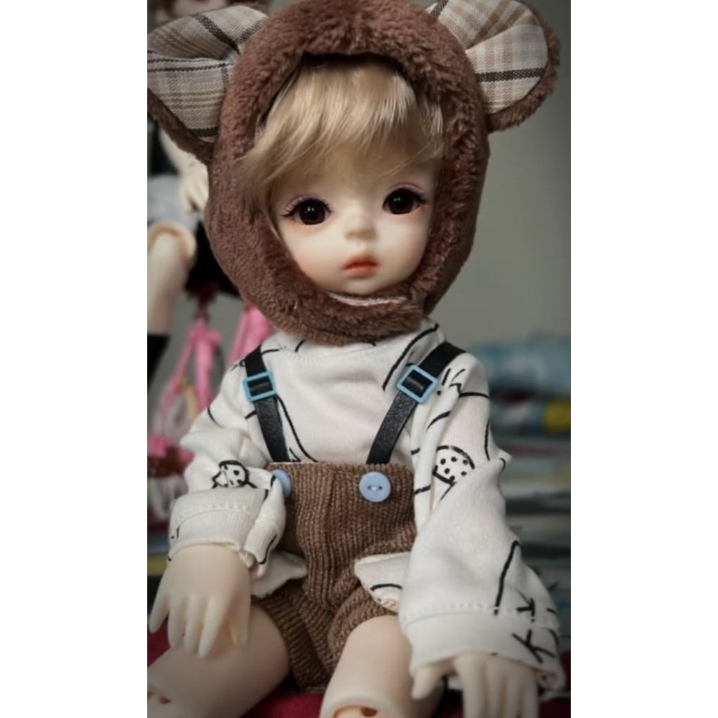 Preloved bjd 1/6 | boneka bjd 1/6 free 3 set baju