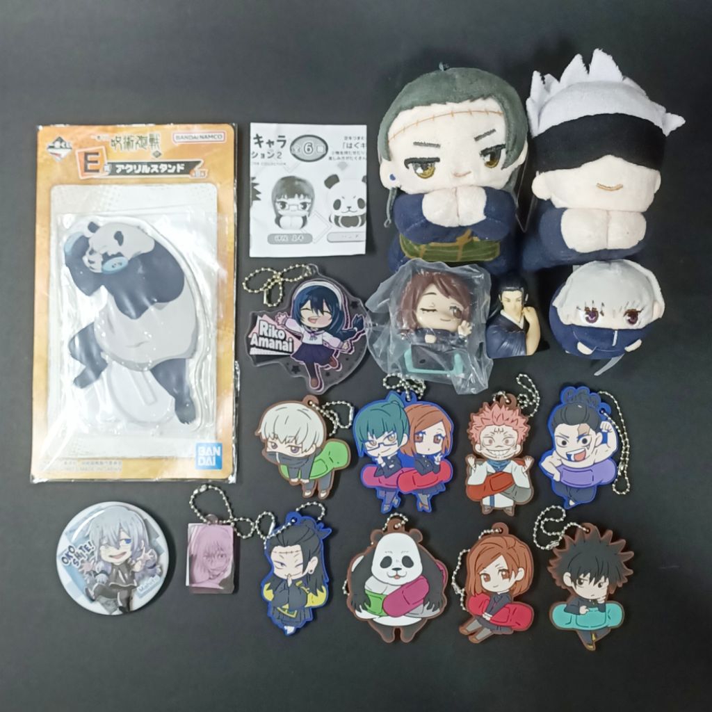[OFFICIAL] Jujutsu Kaisen JJK Plush Hugchara Badge Keychain Onemutan Mini Figure Standee - Gojo, Get