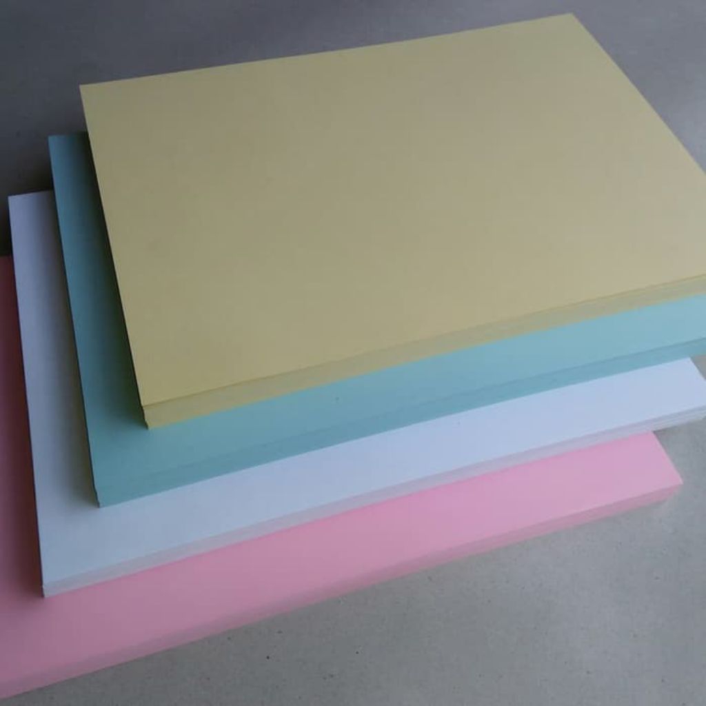 [100 LBR ] Karton Jilid F4 || BC Warna Muda || KartonJilid Warna muda F4 || Karton jilid || Manila F