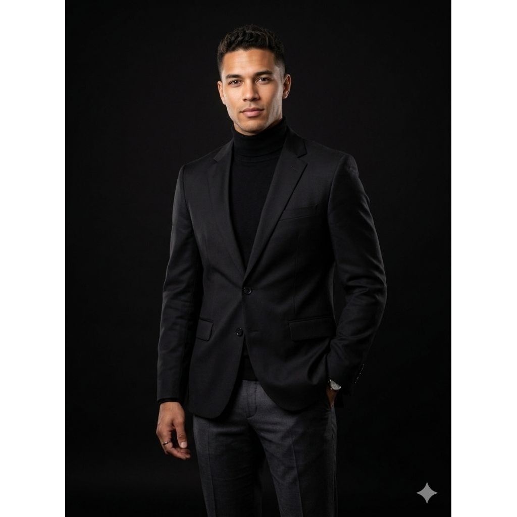 LD 100 TRUGEN BLAZER JAS Hitam LUXURY Size S
