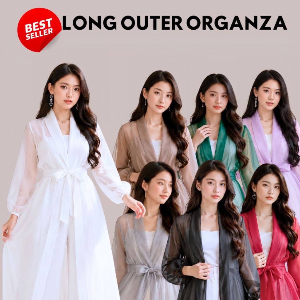 OUTER ORGANZA LONG OUTER KEKINIAN,OUTER KONDANGAN