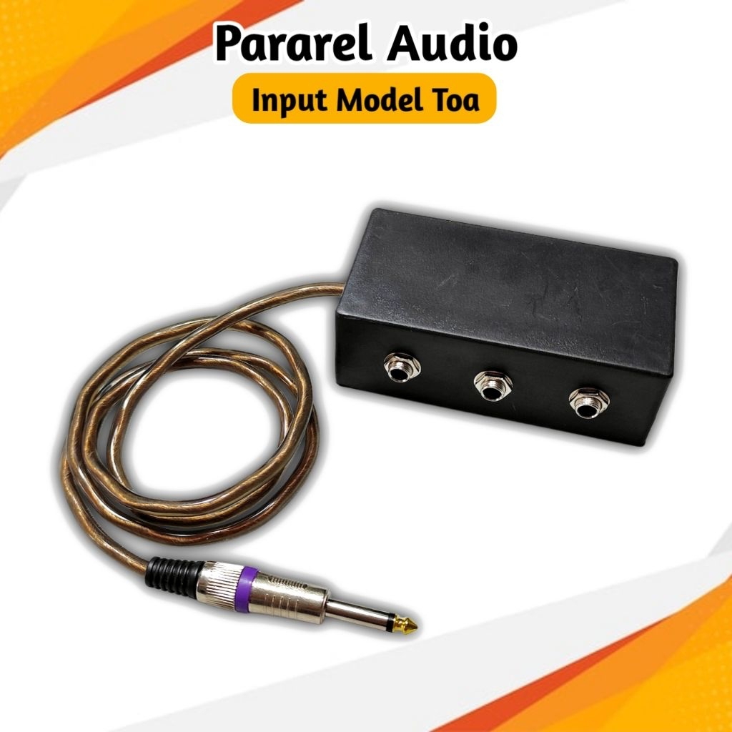 Mic Pararel 3 input Kabel Panjang 1 Meter Jek Toa