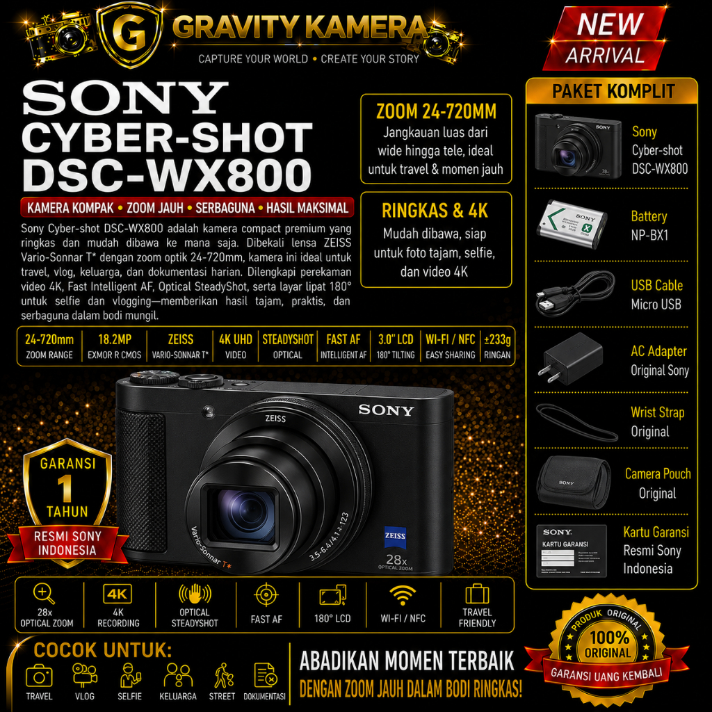 SONY CYBERSHOT DSC-WX800 / SONY DSC-WX800 / SONY WX800