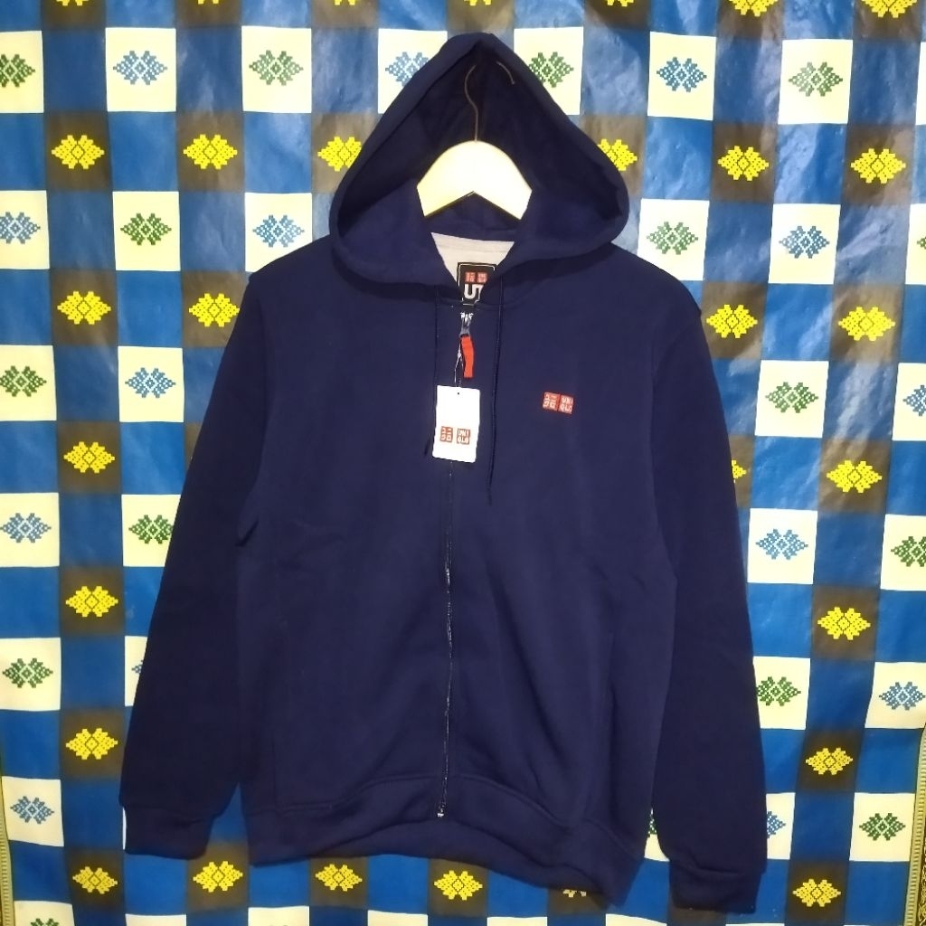 jaket Hoodie Zipper uniqlo