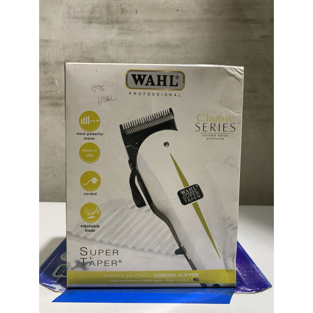 Mesin Cukur Rambut WAHL Profesional Super Taper - Penggunaan Tanpa Kabel, Tahan Lama, Mesin Daya Tah