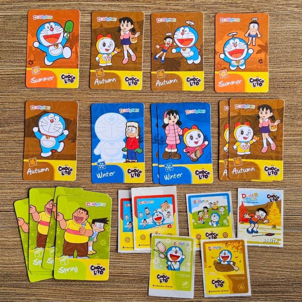 Kartu Stiker Doraemon Choco Lito Set Take All