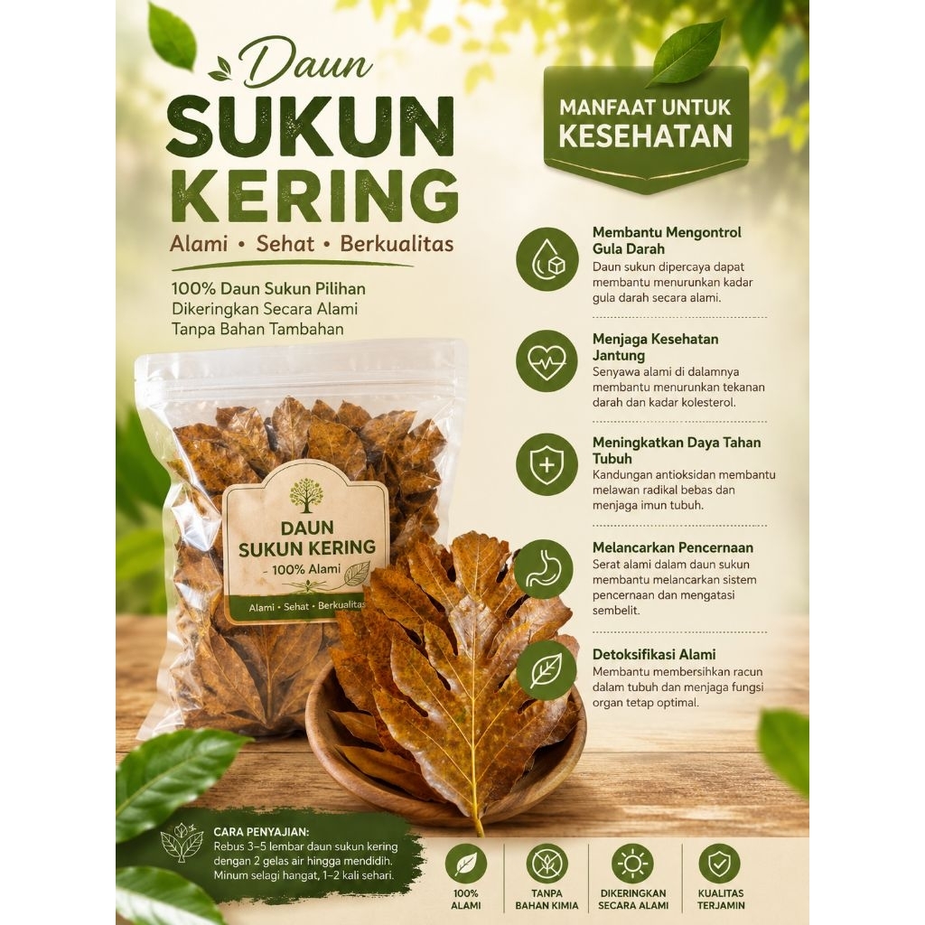 DAUN SUKUN KERING
