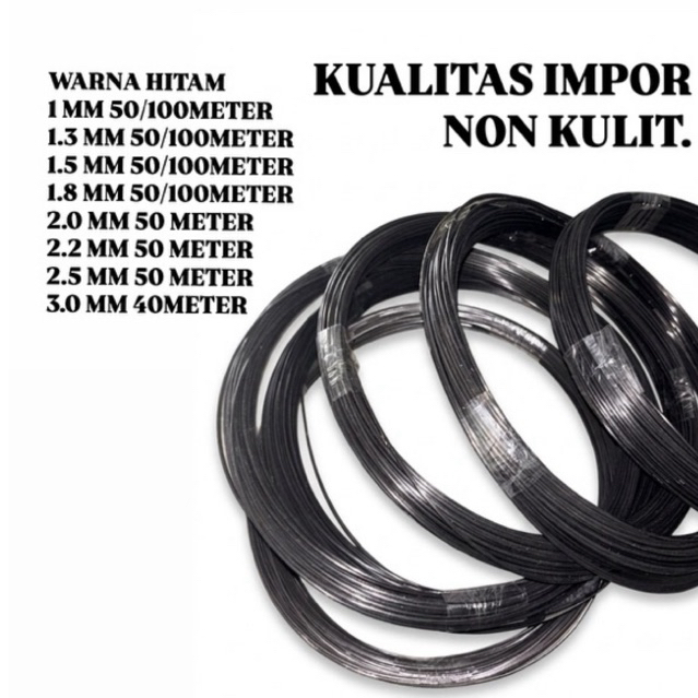 ruji jeruji fiber warna hitam terlengkap