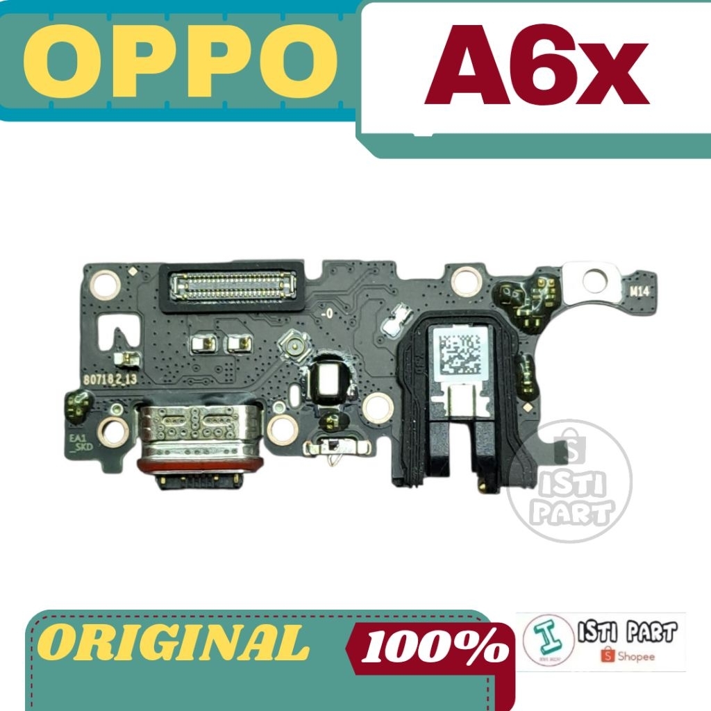 PAPAN CAS  OPPO A6X KONEKTOR CHARGER MIC PLUG IN SUB BOARD OPPO A6X 4G COPOTAN