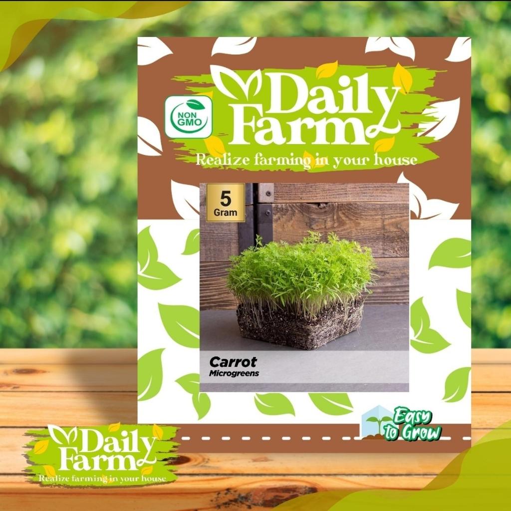 DF ( 5 Gram ) Benih Sayur Carrot Microgreen / Wortel Microgreen