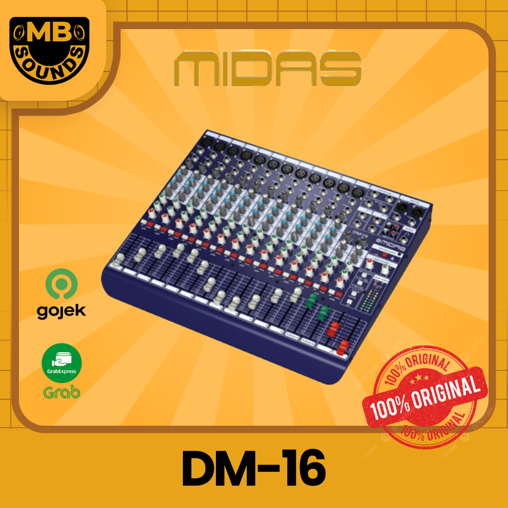MIDAS DM16 / DM 16 16-Input Analog Live and Studio Mixer ORIGINAL