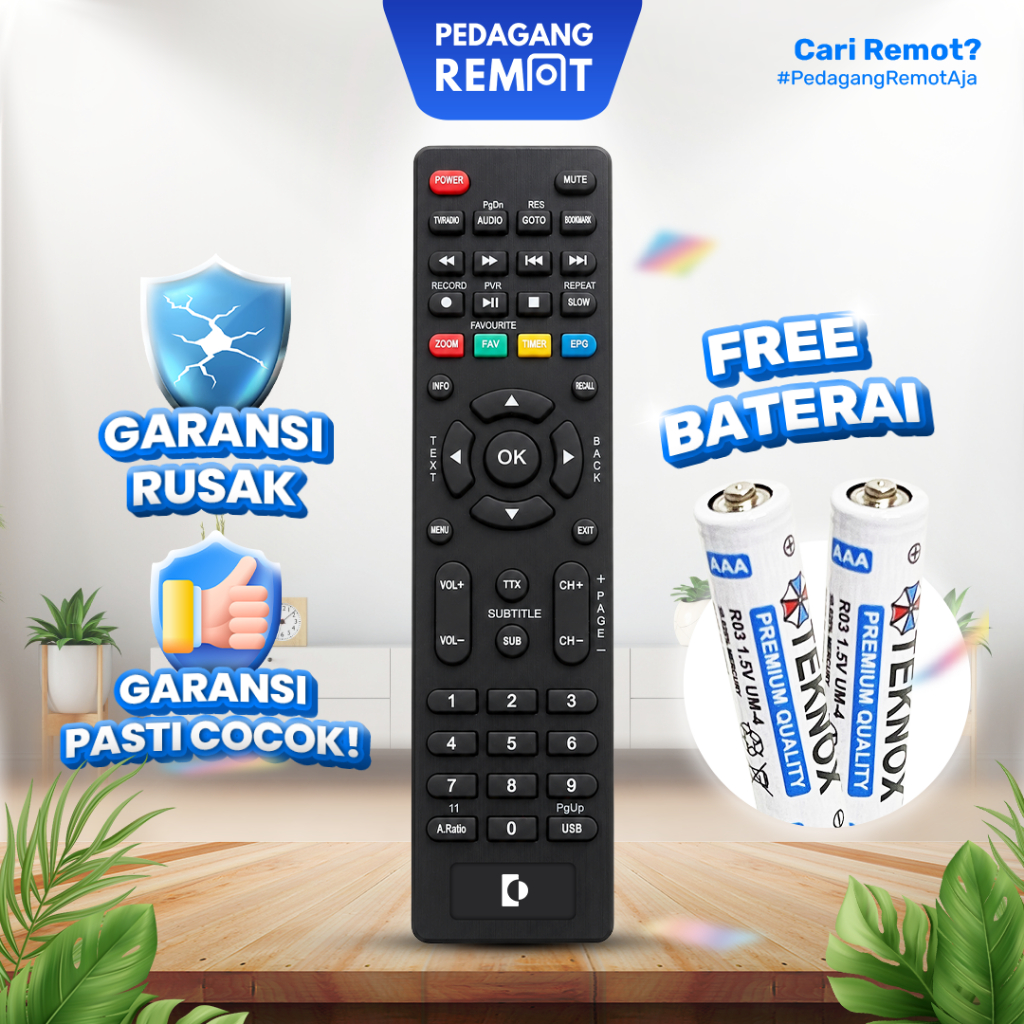 Remot Remote STB DVB T2 Receiver Parabola Xtreamer Bien 1 & 3