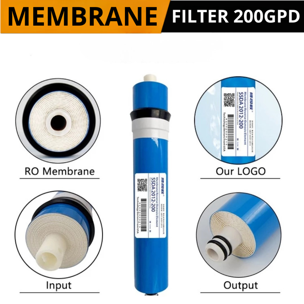 Filter Air Membrane RO Filter Air RO 200 Gpd Housing Refill Filter Membrane Penjernih Air Minum