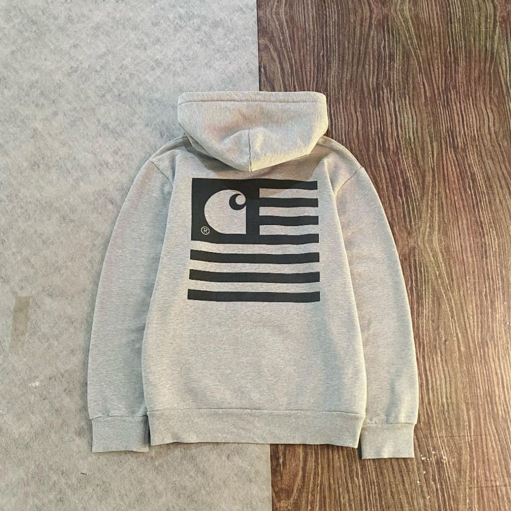 Hoodie Carhartt state flag gray