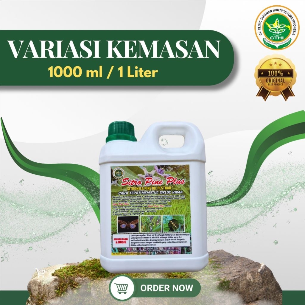 SPP CTHI (SITRO PINE PLUS) 1000 ML/1 Liter | Pestisida Organik Ramah Lingkungan Efektif Mengatasi Ha