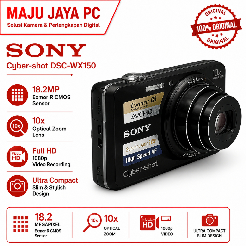 SONY Cyber Shot DSC-Wx150 Digital Camera