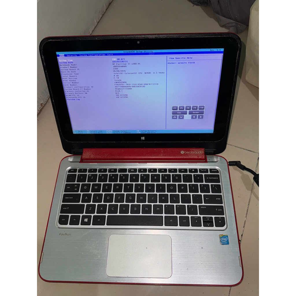 HP 11-n028TU Intel celeron N2840 mainbord normal
