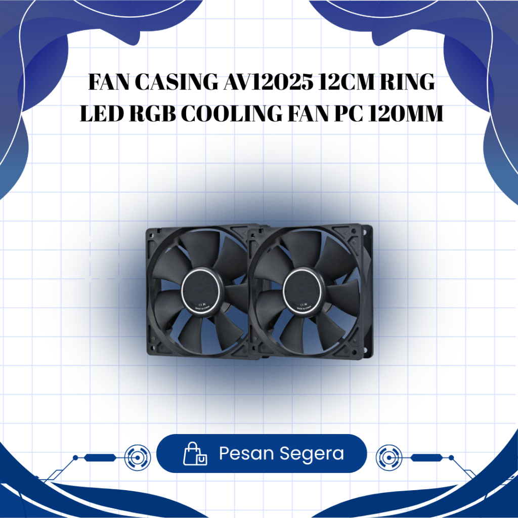 Fan Casing AV12025 12CM Ring LED RGB Cooling Fan PC 120mm