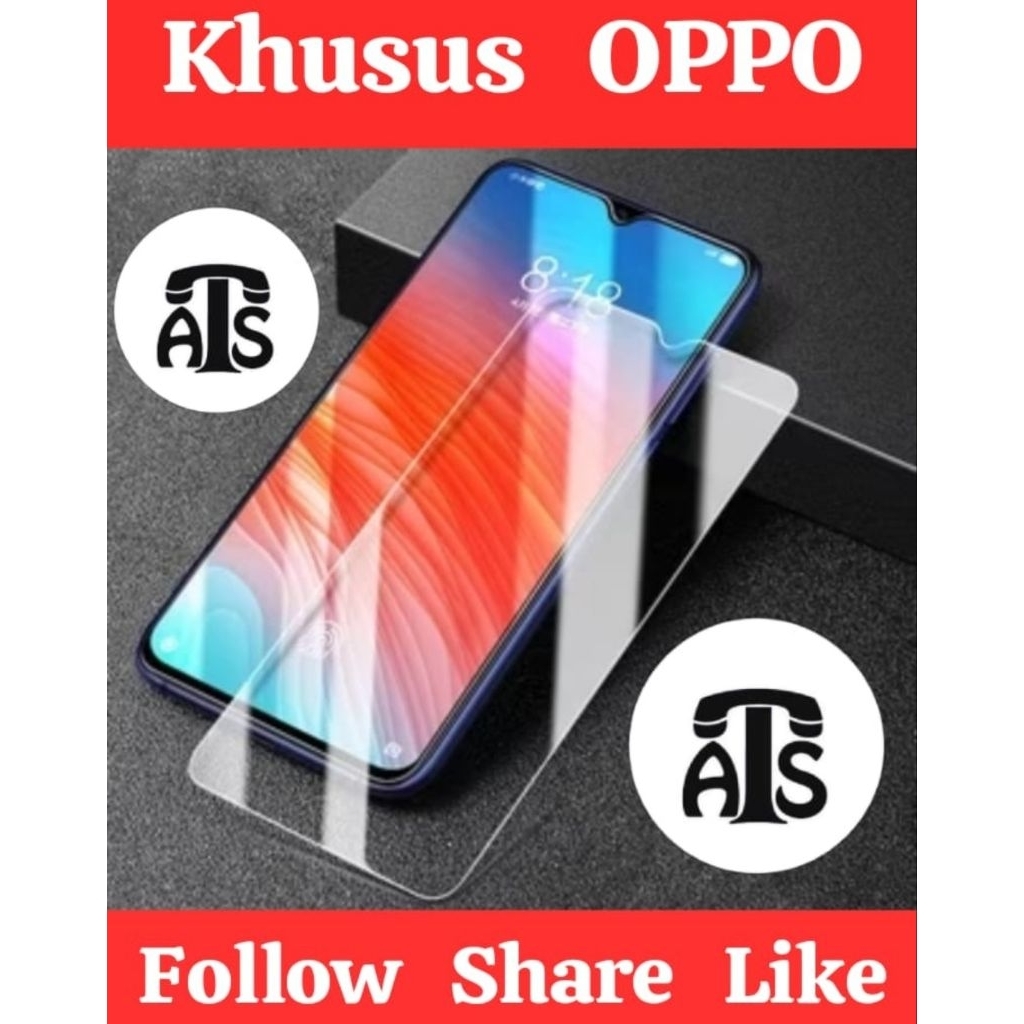 Pelindung Layar Handphone OPPO ALL TIPE Kaca Bening