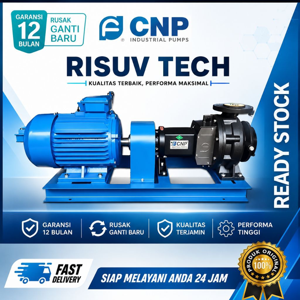 Pompa Centripugal CNP NISO 50-32-200  with motor 1,5kw 3phase