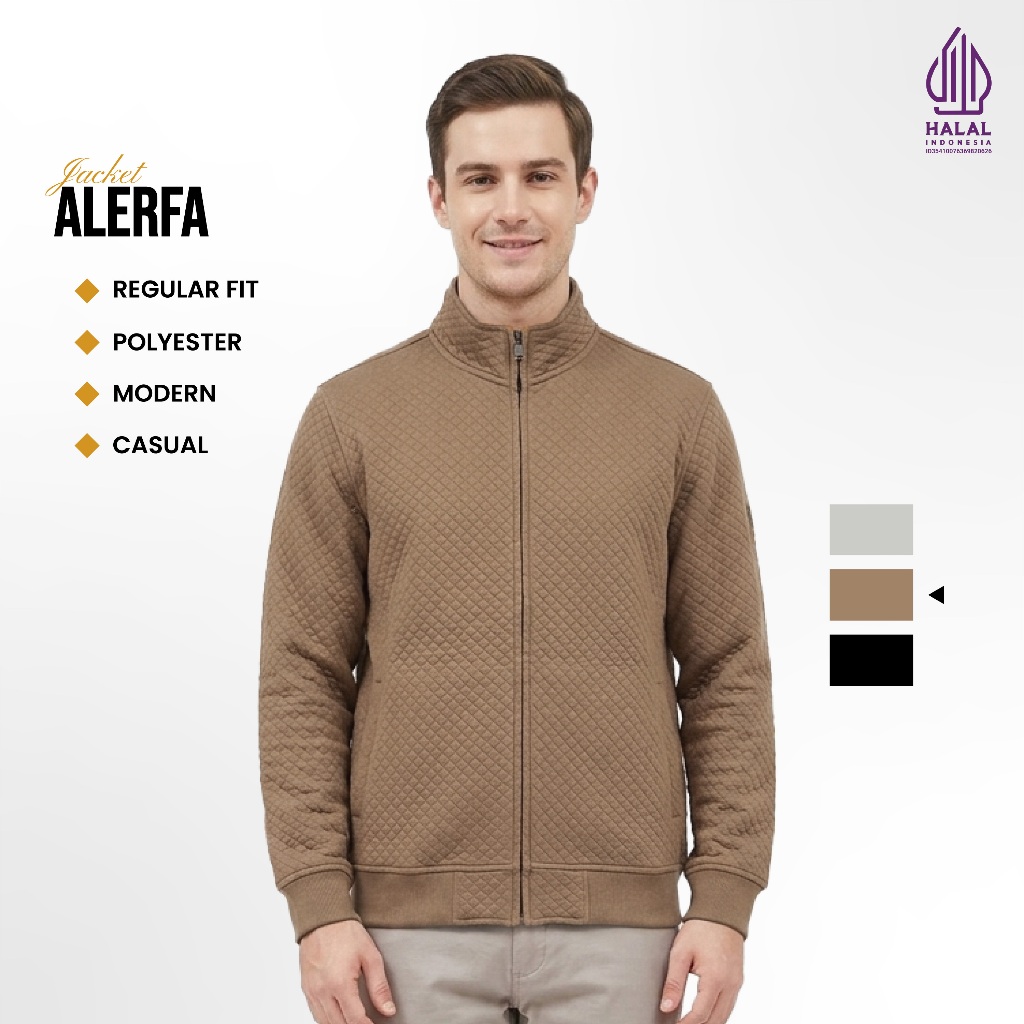 Emba Classic - Alerfa Jaket Bomber Regular Fit Casual