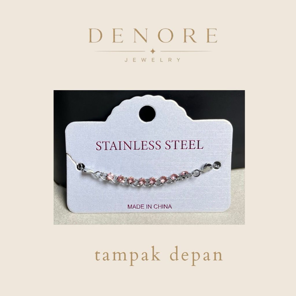 gelang permata warna warni mix love