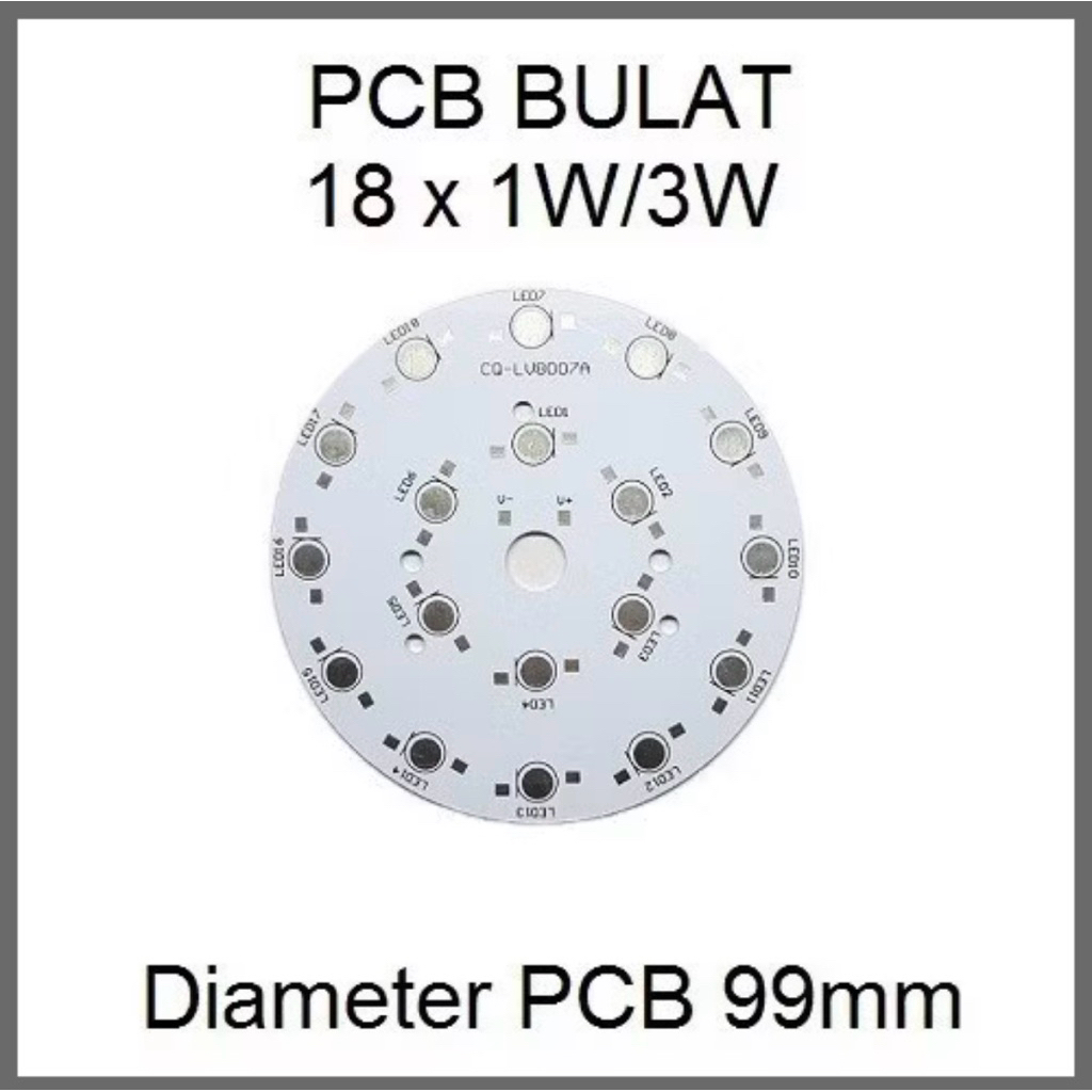 PCB lampu sorot Led Aluminium