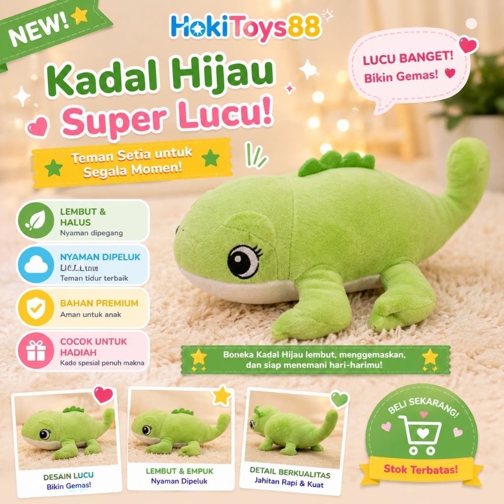 Boneka Kadal Hijau (SNI)