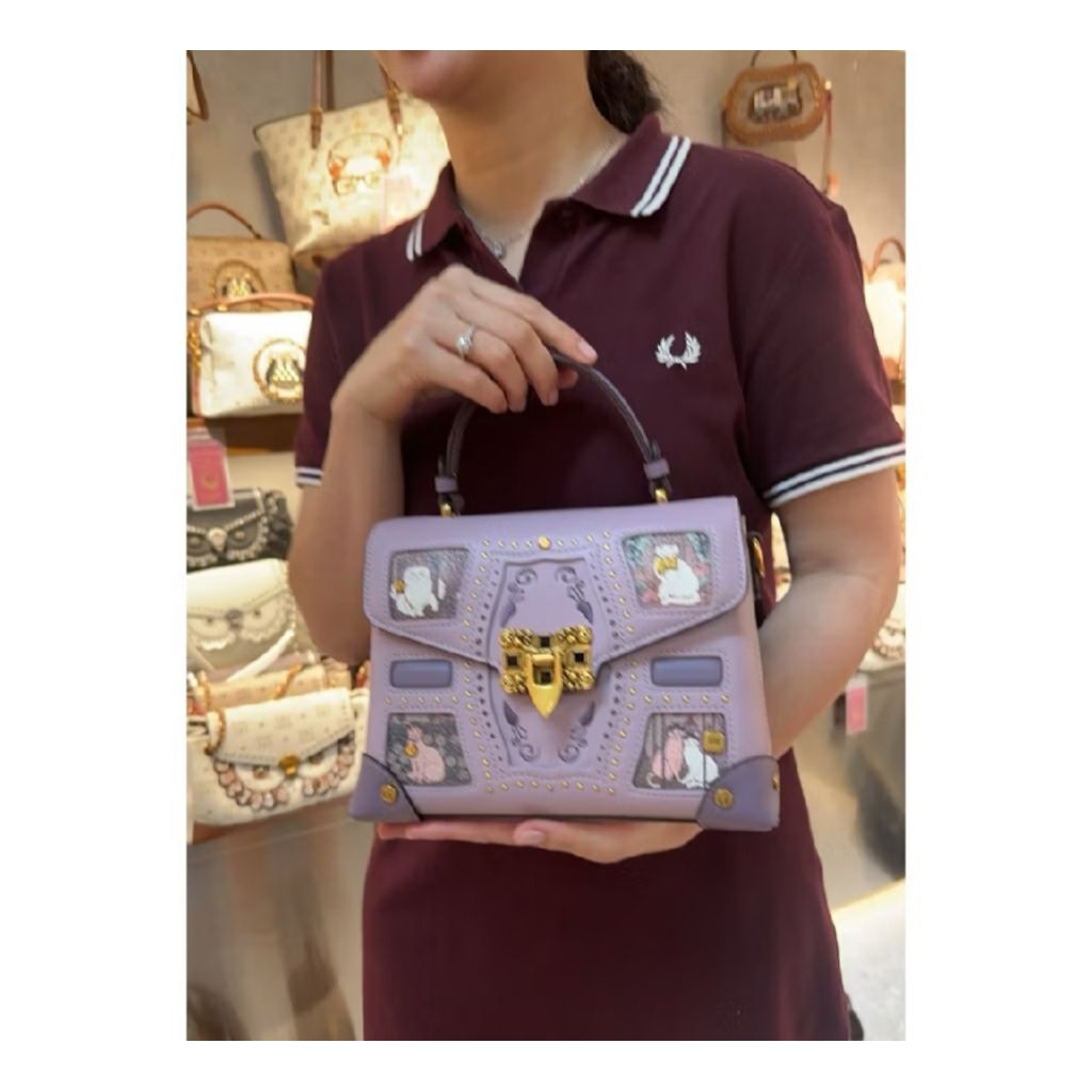 Gusachi Ungu Kucing Selempang Bag / Gusachi Cat