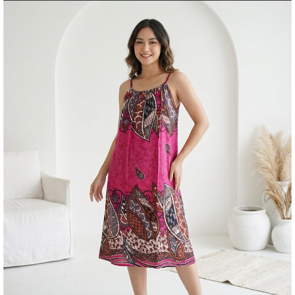 Daster Gondil Yukensi Shella[] Daster Gondil Tanpa lengan [] Daster Lekbong [] Baju Tidur Wanita Kek
