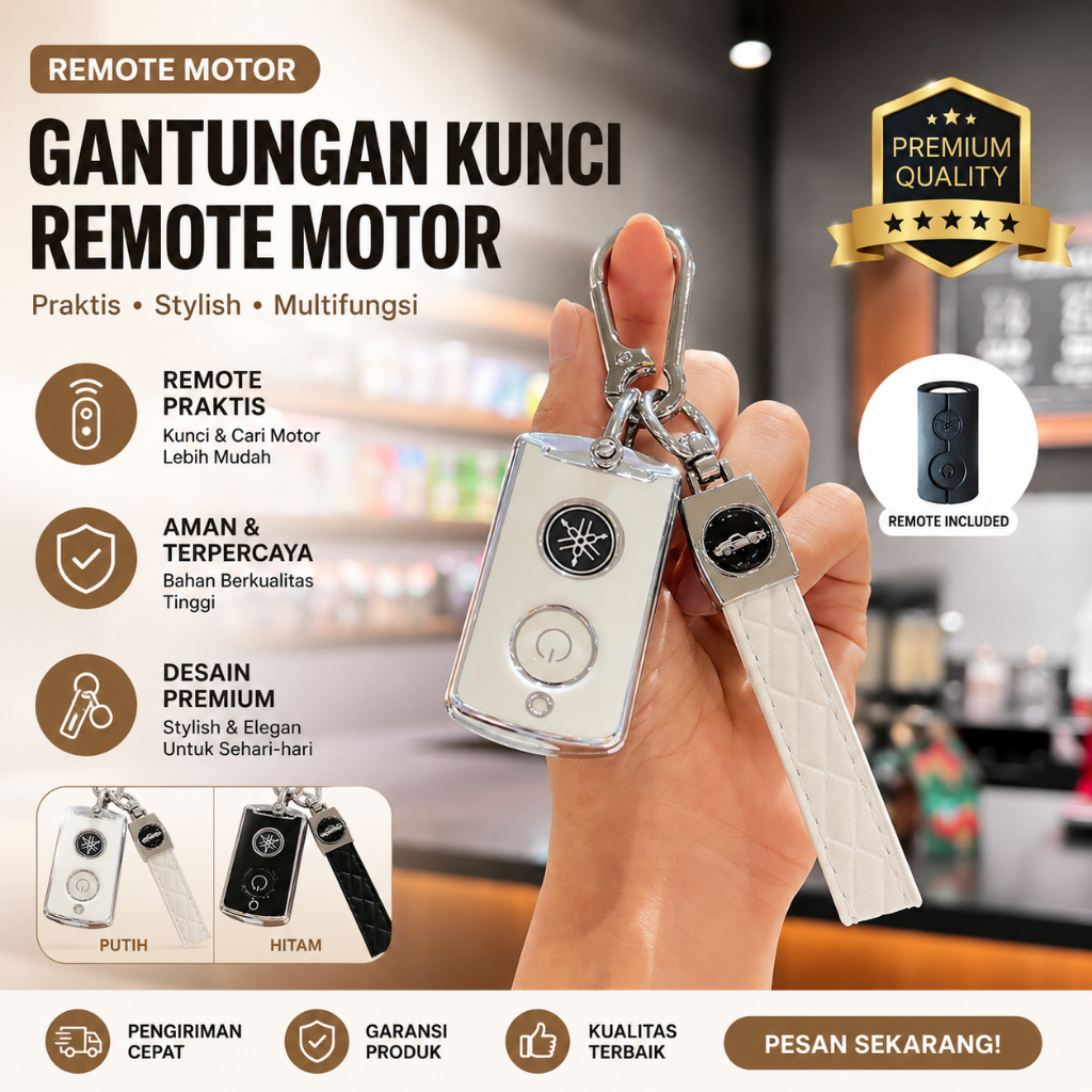 Casing Sarung Remote Yamaha Grand Filano NMAX XMAX Keyless Logam Kulit Sarung  Honda Stylo PCX ADV S