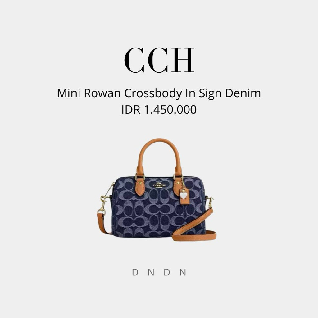 Mini Rowan Crossbody In Signature Denim