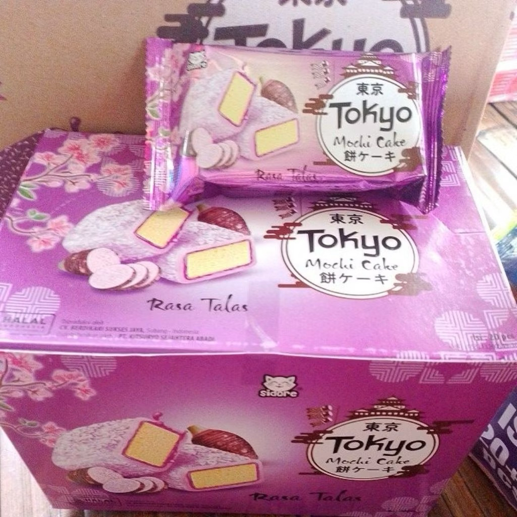 mochi cake tokyo rasa talas 20pcs