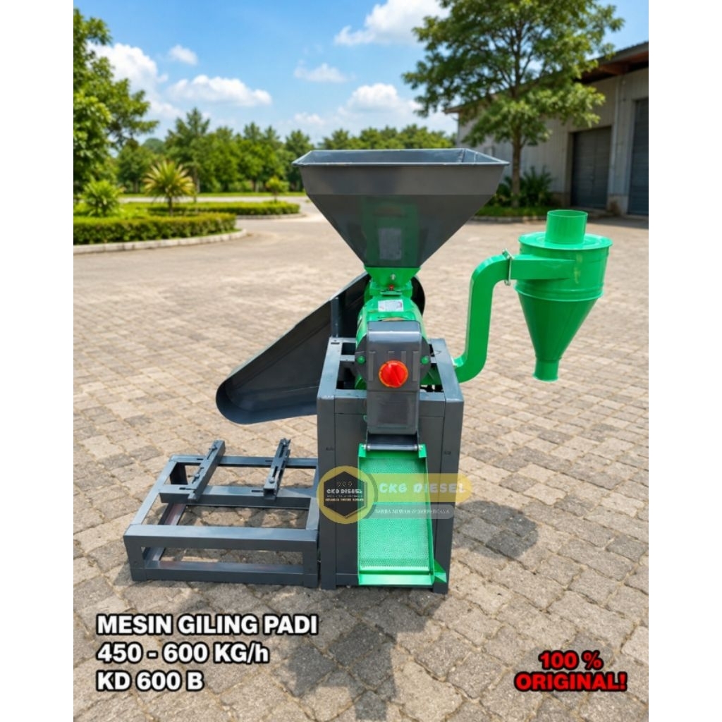 Mesin Giling Padi Mahkota KD-600B (Tanpa Engine)