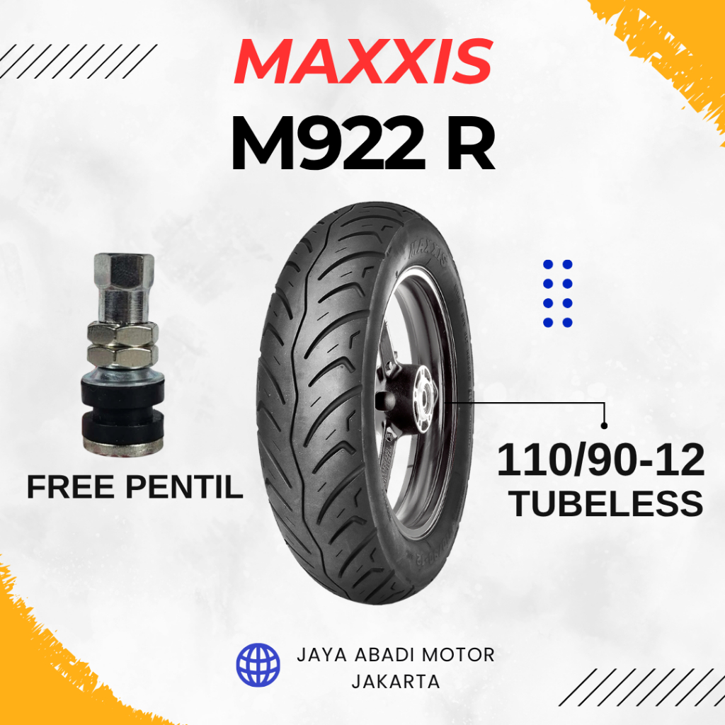 MAXXIS M922R 110/90-12 Ban Motor Tubeless TL.Ban Motor Metic original