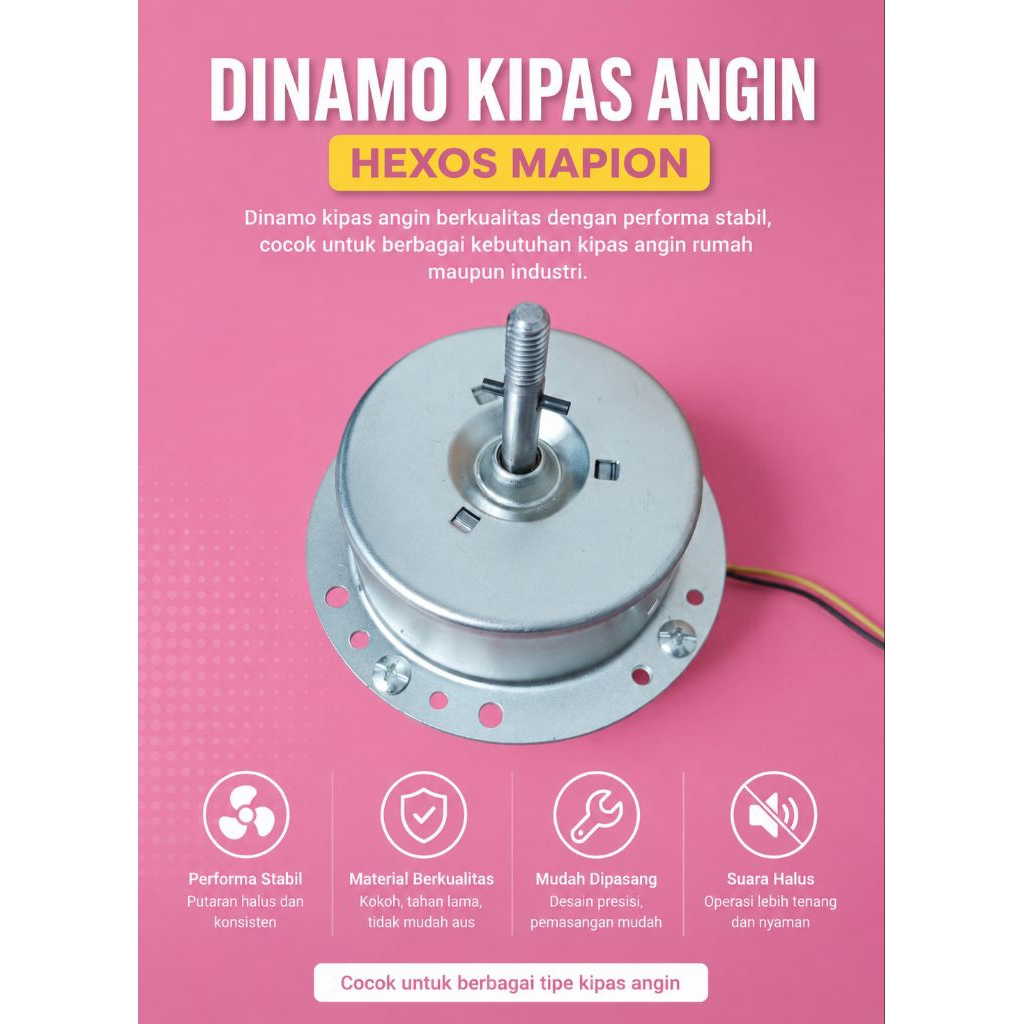 Dinamo kipas Hexos maspion / dinamo Exhaust maspion