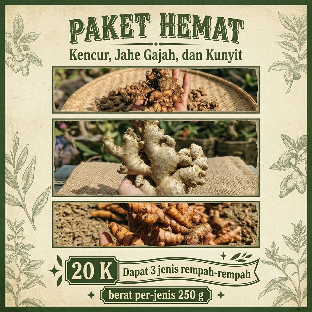 Paket Hemat (Kencur-Jahe-Kunyit)