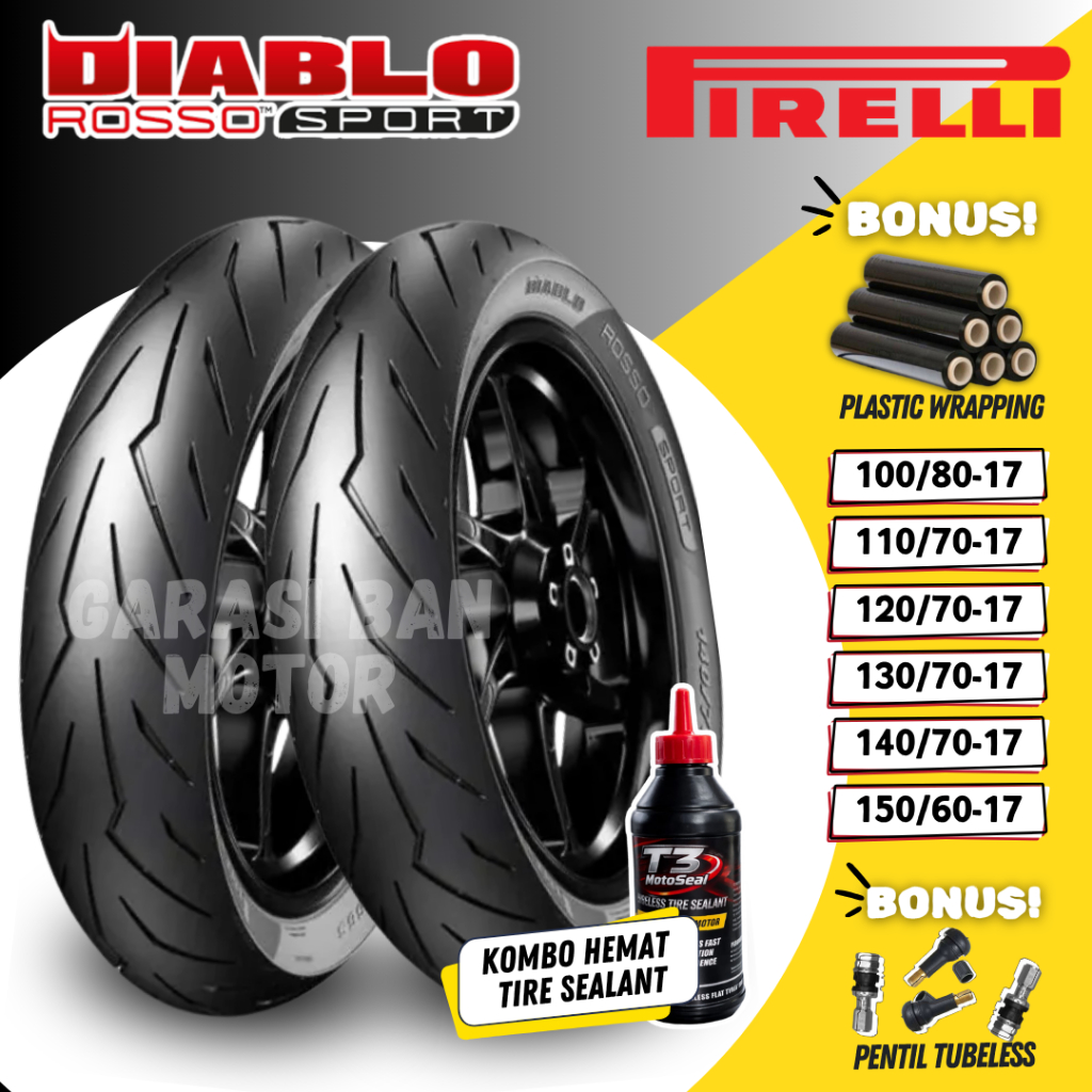 (READY STOCK COD) BAN PIRELLI DRS RING 17 / BAN PIRELLI MEDIUM COMPOUND DRSPORT / BAN TUBELESS PIREL