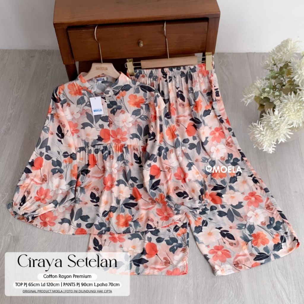 CIRAYA SET WANITA MURAH COTTON RAYON PREMIUM NYAMAN BY MOELA