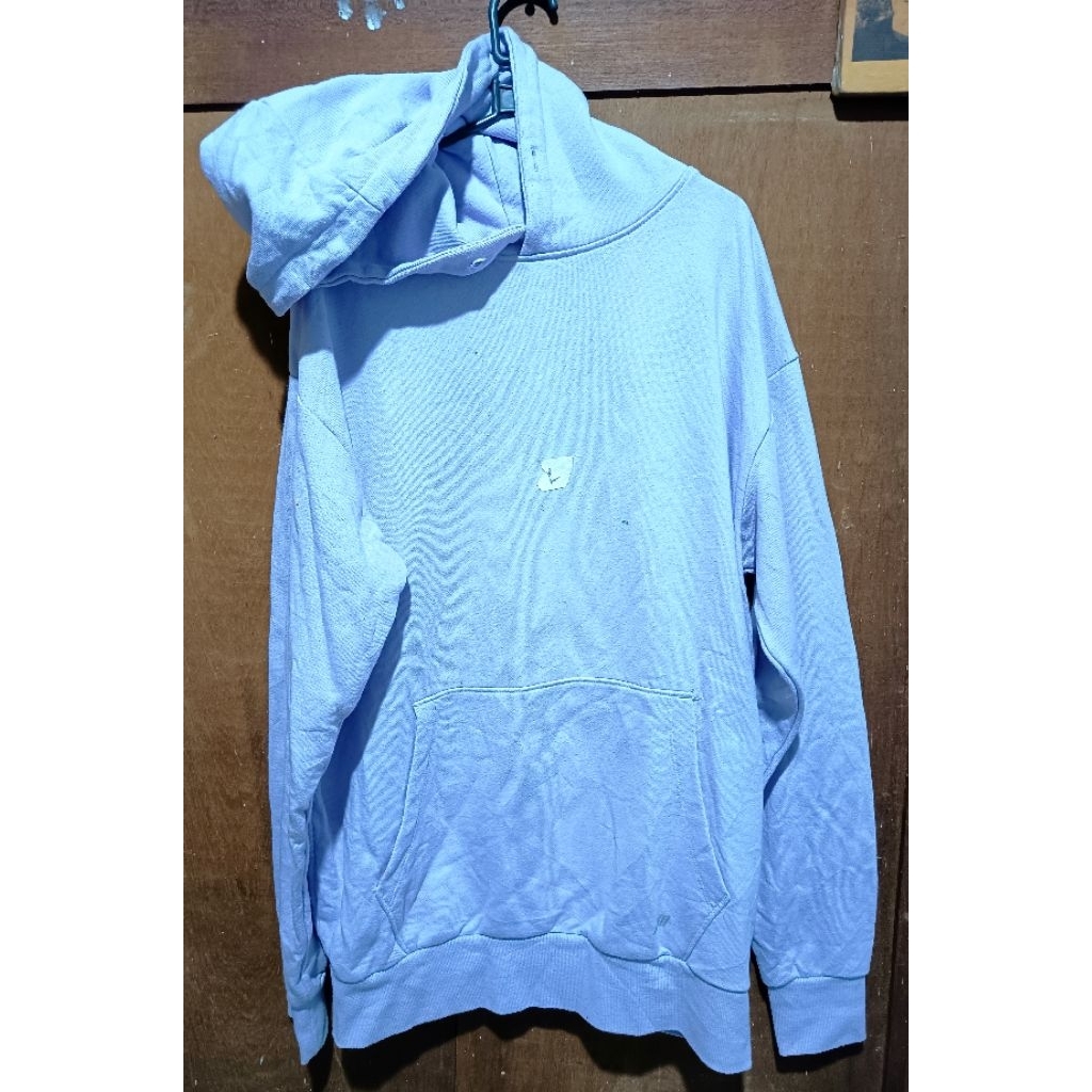 J4cket/ sweater/hoodie/baju hangat unisex size L warna ungu muda merk STL murah gratis ongkir New