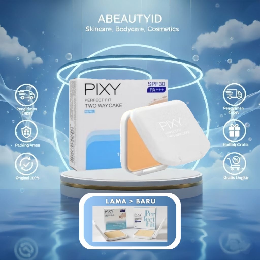 PIXY - Perfect Fit Two Way Cake Refill 12 Hours Long Lasting 12.2gr/Bedak Padat Two Way Cake Refill 