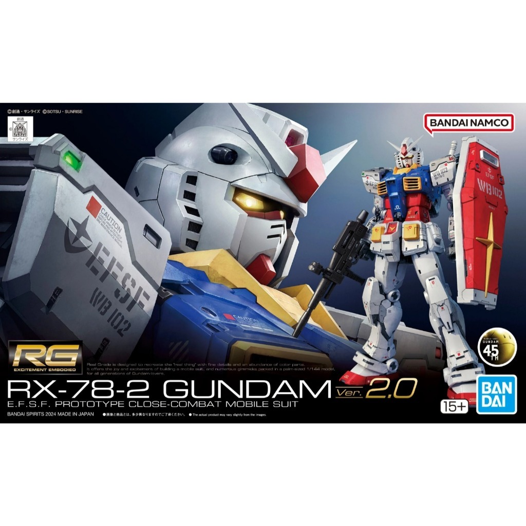 Gundam RG RX 78-2 Original 1/144 Gundam RG RX 78-2 Ver 2.0 RG 40 RG RX-78-2 LIMITED EDITION