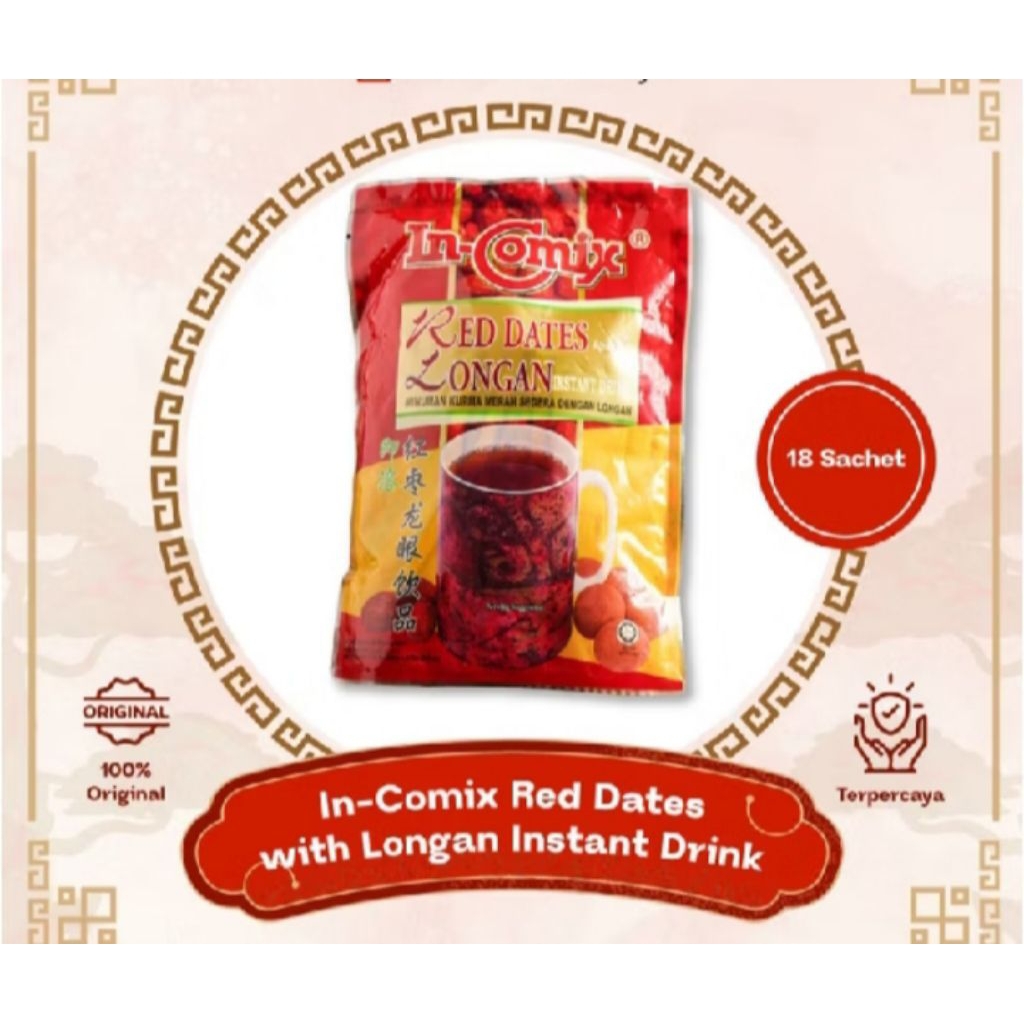 IN- COMIX RED DATES WITH LONGAN INSTANT TEA TEH HERBAL ANGCO LONGAN