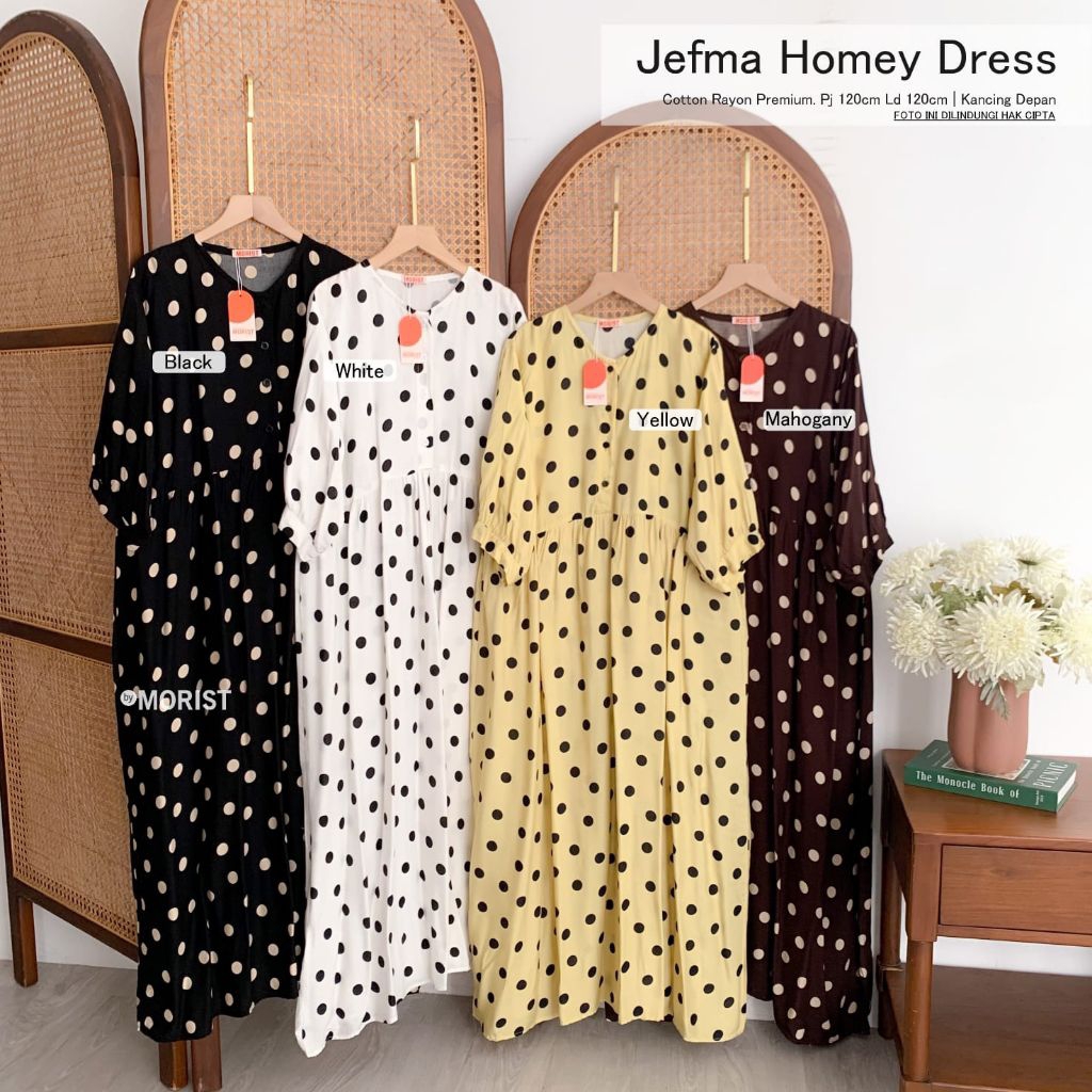 Jefma HomeDress Daster Pendek Premium Catton Rayon Original Ori Morist Berlabel