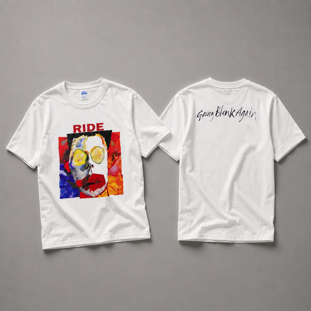 Kaos Band Ride Going Blank Again White Full Cotton 24s Stitch Supply Printing Premium