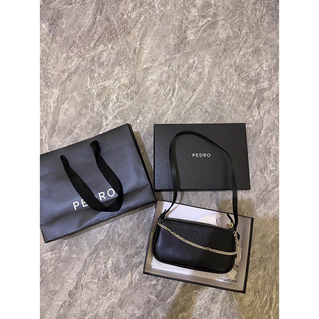 Preloved Mini Pedro Leather Bag