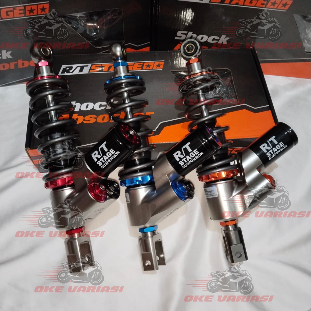 RT STAGE SHOCK BREAKER X2 ORIGINAL ABSORBER TABUNG BAWAH 310MM 330MM BEAT SCOOPY VARIO 110 125 150 1