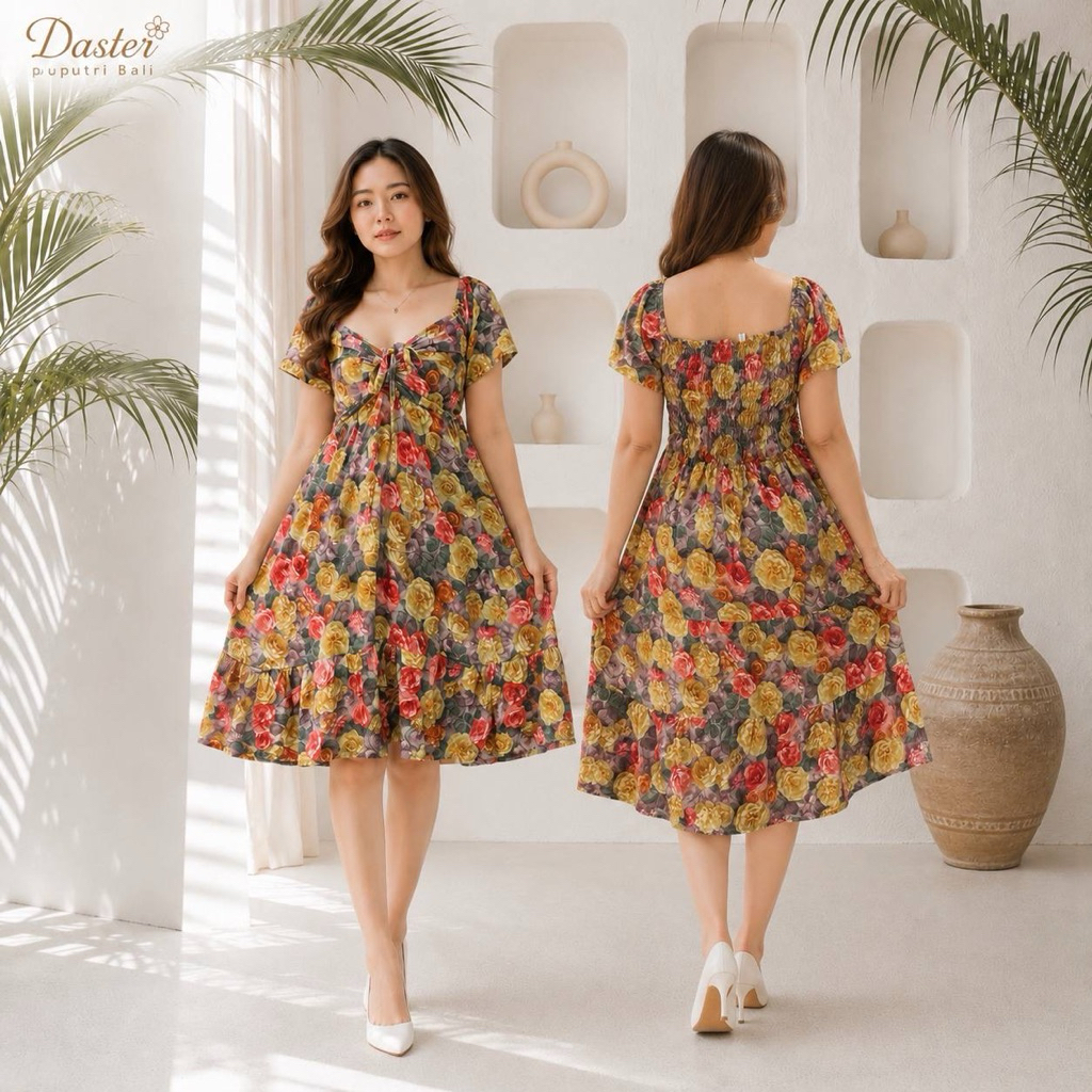 DRESS WANITA CECILIA / DRESS BALI / DASTER SEKSI BUMIL BUSUI CANTIK KEKINIAN