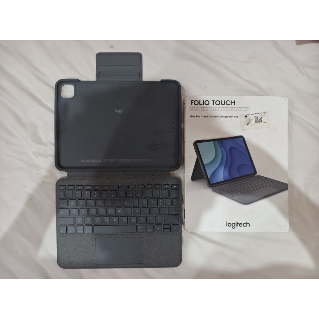 Logitech Keyboard Folio Touch iPad M1 M2 Pro Air 4 5 2018 2020 2021 2022 seken bekas second