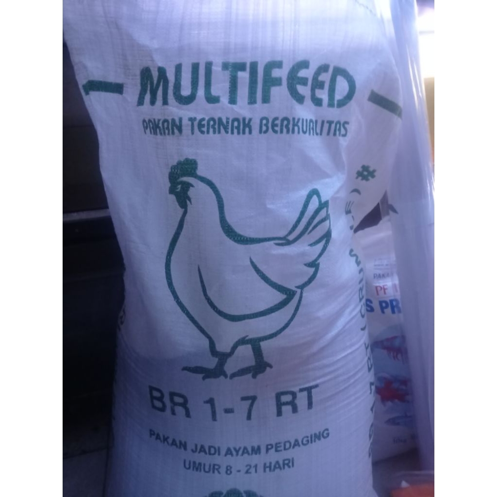 Pakan ayam 1kg pedaging Multifeed br 1-7 RT / sentrat pur ayam 1kg